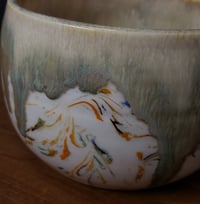 Image 5 of 4 cup Marbled Snack Bowl with Snack Tongs 04202507