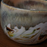 Image 5 of 3 cup Marbled Snack Bowl with Snack Tongs 042025010