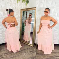 Image 1 of New  Coral Color Picnic Maxi 