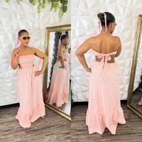 Image 2 of New  Coral Color Picnic Maxi 