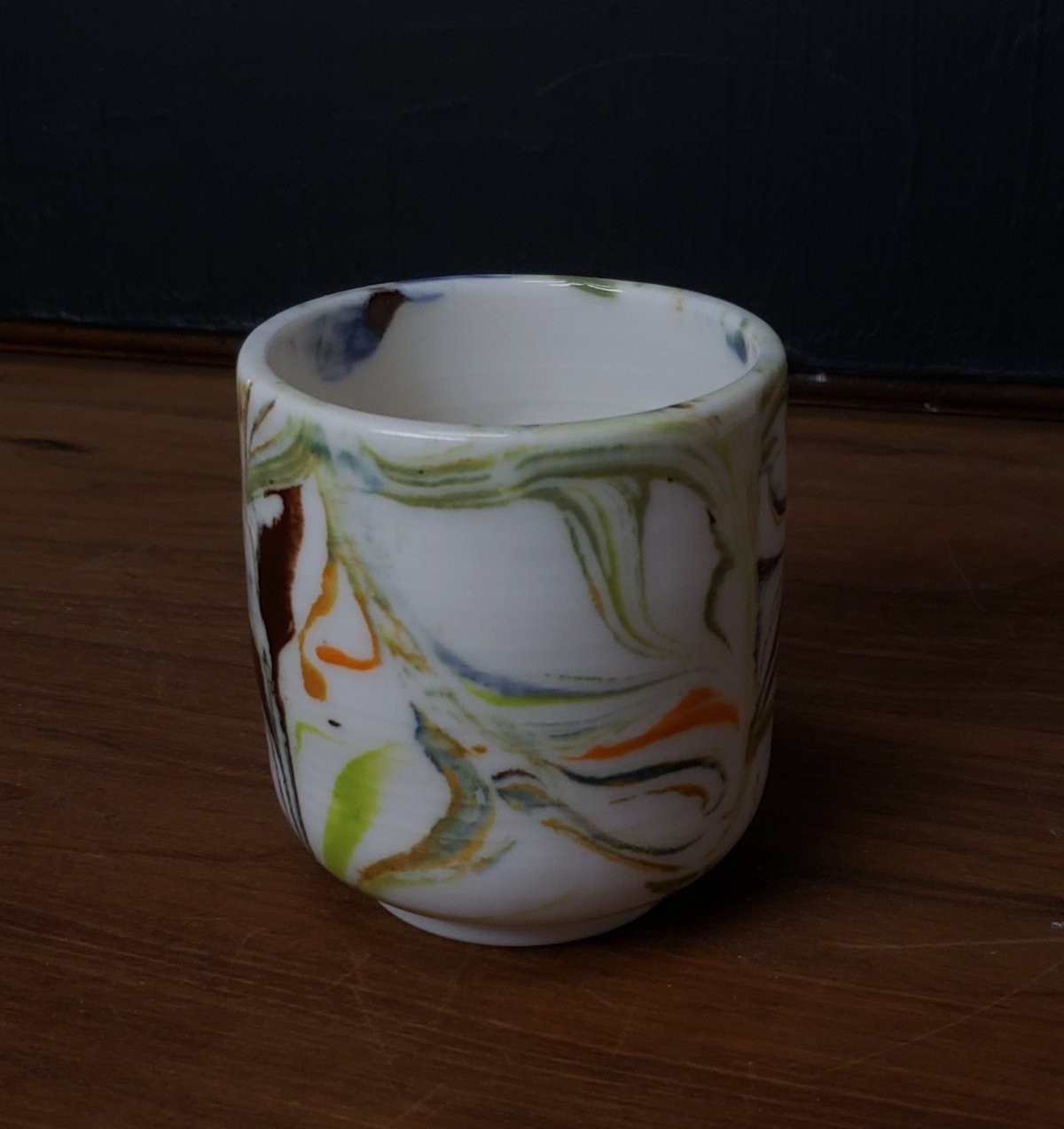 Image of 6 oz. (175 ml) Marbled Porcelain Cup 04202502