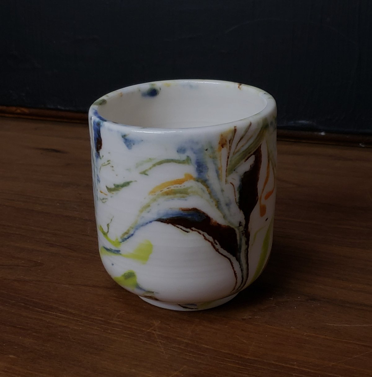 Image of 6 oz. (175 ml) Marbled Porcelain Cup 04202502