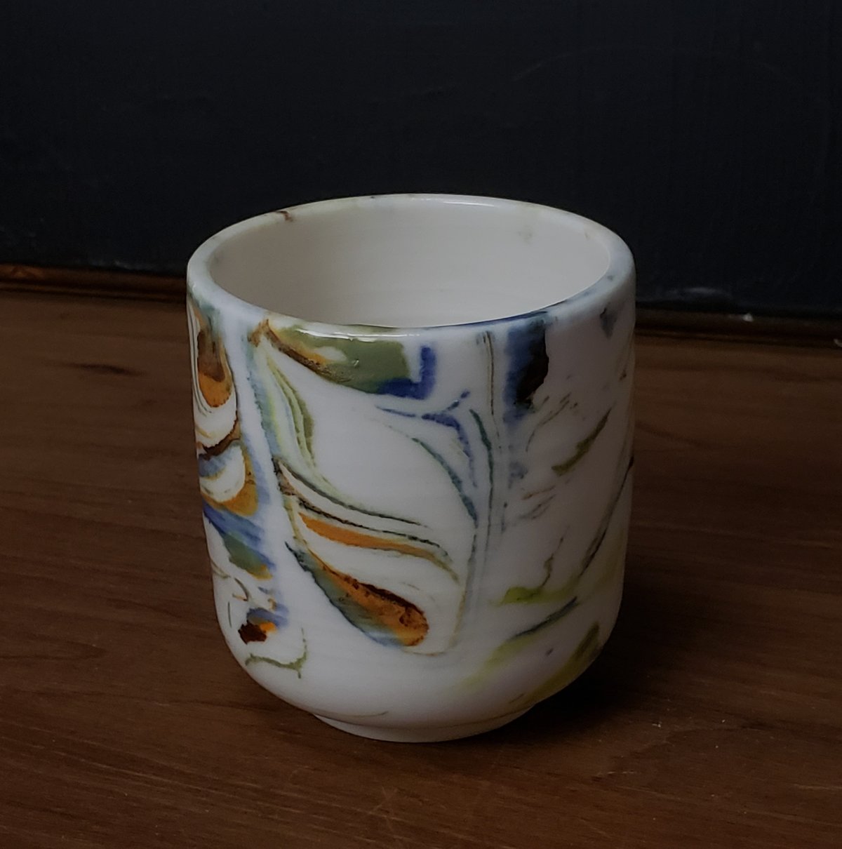 Image of 6 oz. (175 ml) Marbled Porcelain Cup 04202502