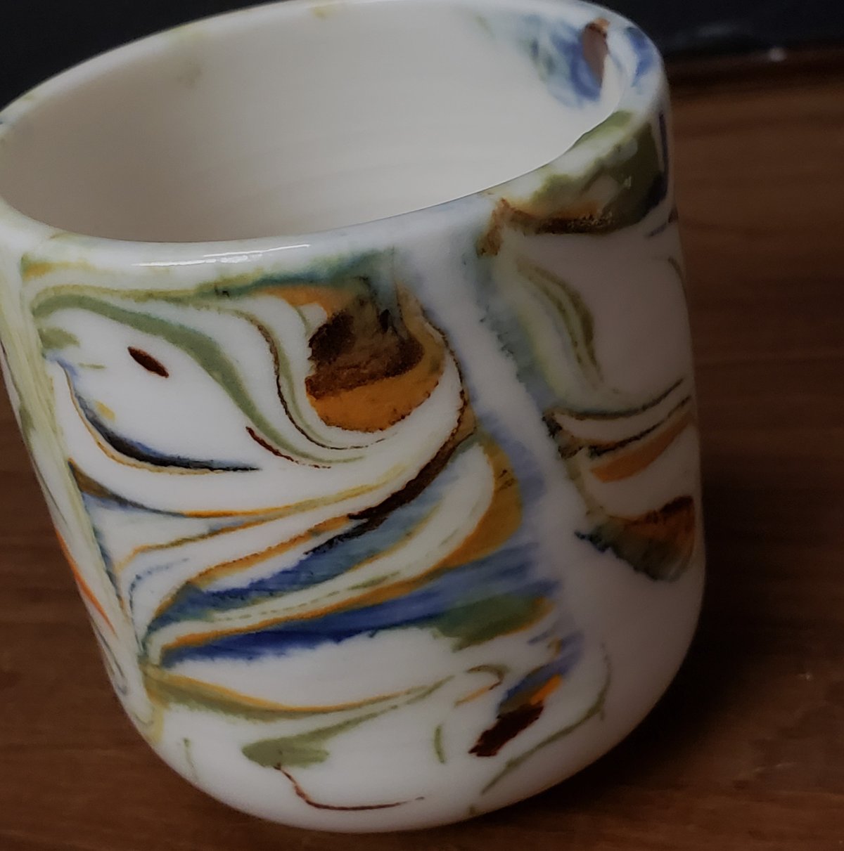 Image of 6 oz. (175 ml) Marbled Porcelain Cup 04202502