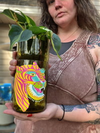 Image 1 of Tropical Grimm Tiger Upcycled Planter