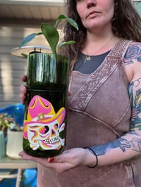 Image 1 of Pink Lemonade Skull Upcycled Planter 