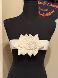 Image 1 of Large Flower Elastic Belt 