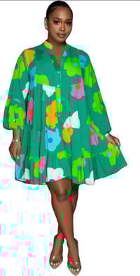 Image 2 of Colorful Floral Dress Baby doll dress