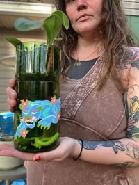 Image 2 of Floral Panther Upcycled Planter