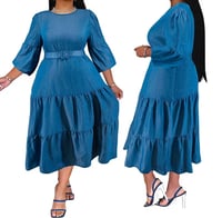 Plus Size Denim Maxi