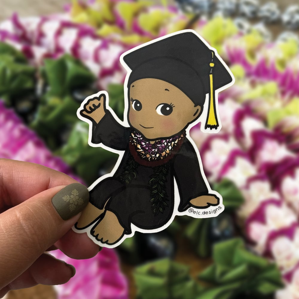 Image of Pāpale Pēpē Graduate Sticker