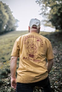 Image 1 of Cheese Roll 2025 T-Shirt - MUSTARD (Maroon Print) [PLACEHOLDER IMAGE]