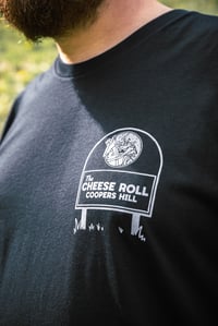 Image 2 of Cheese Roll 2025 T-Shirt - BLACK (White Print) [PLACEHOLDER IMAGE]