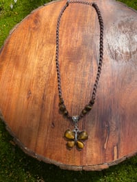 Image 3 of Tigers eye butterfly necklace 