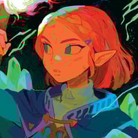 Image 2 of Link and Zelda TotK Prints
