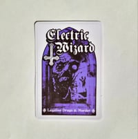 Image 1 of Electric Wizard Legalise Drugs & Murder Matte Vinyl Sticker