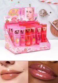 Image 1 of 6Pcs/set,Moisturizing clear Lip Gloss Pineapple,strawberry,grapes Plumping Lip oils gift set.