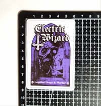 Image 2 of Electric Wizard Legalise Drugs & Murder Matte Vinyl Sticker