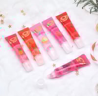 Image 5 of 6Pcs/set,Moisturizing clear Lip Gloss Pineapple,strawberry,grapes Plumping Lip oils gift set.