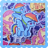 rainbow dash ❄️ waterproof vinyl sticker