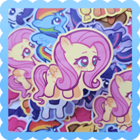 fluttershy ❄️ waterproof vinyl sticker