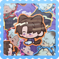 kitty caleb ❄️ waterproof vinyl sticker