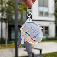 Image 2 of xavier ❄️ acrylic hanging charm