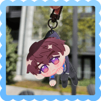 Image 1 of caleb ❄️ acrylic hanging charm