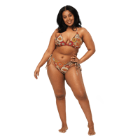 Image 6 of Itsy Bitsy bikini inPsychedelic Meadow Red