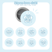&Team "Love Club" Button Pins