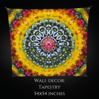Image 1 of Rastafari Ice Dyed Tie Dye (54x54) Tapestry