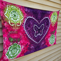 Image 2 of Butterfly Ice Dyed Tie Dye (36x54) Wall Decor Tapestry
