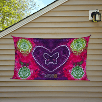 Image 6 of Butterfly Ice Dyed Tie Dye (36x54) Wall Decor Tapestry