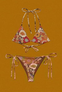 Image 7 of Itsy Bitsy bikini inPsychedelic Meadow Red