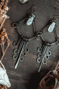Image 1 of Crystal fringe earrings