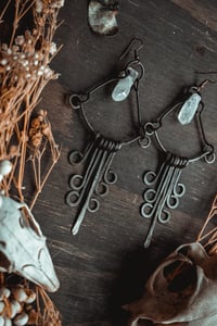 Image 5 of Crystal fringe earrings