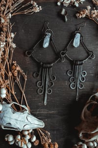 Image 10 of Crystal fringe earrings