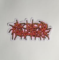 Image 1 of Large As Blood Runs Black Weatherproof Vehicle matte Vinyl Sticker/Decal