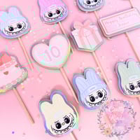 Image 2 of Custom Monsters Inspired Cupcake Toppers *PERSONALIZED* Options 12ct or 24ct