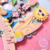 Image 2 of Minnie Ready for Summer Inspired Custom Cake Topper