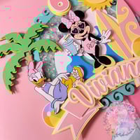 Image 3 of Minnie Ready for Summer Inspired Custom Cake Topper