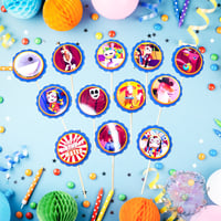 Image 1 of Circus Inspired Cupcake Toppers