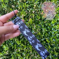 Handmade NBC Nightmare Jack Skellington Wristlet Key Fob Keychains