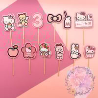 Image 1 of HK Inspired Custom Cupcake Toppers