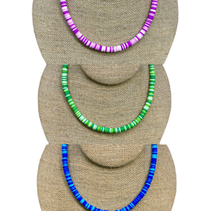 Image of Colorful Heishi Bead Necklace