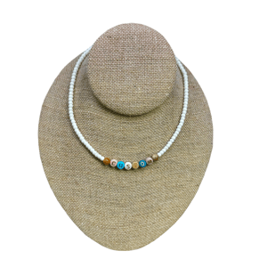 Image of Custom Glass Seed Bead Name Necklace
