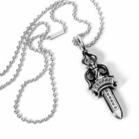 Image 5 of Chrome Hearts Double Dagger Pendant Sterling Silver