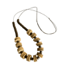 Cocolatte - Deluxe Disc Necklace - Rustic Brown