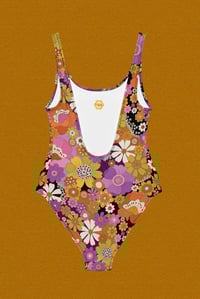 Image 9 of One piece swimsuit in Psychedelic Meadow pink