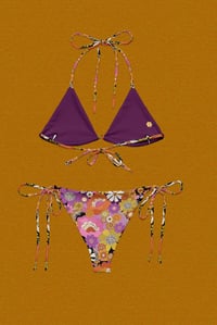 Image 3 of Itsy Bitsy bikini in Psychedelic Meadow Pink